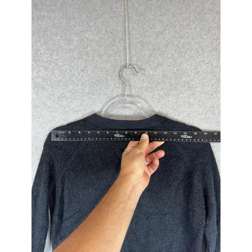 Abercrombie & Fitch Sweater Womens XS Textured Knit Pullover Asymmetrical Zip